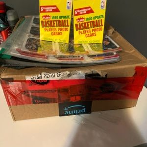 panini and 1990 player photo cards- 2boxes and a full box of cards-all teams